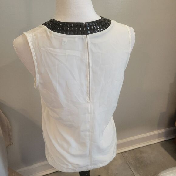 Robbi & Nikki Black and White Tank V Neck Top Size Xs - Picture 3 of 8